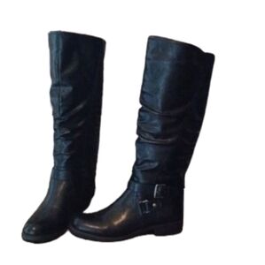White Mountain black moto‎ boots